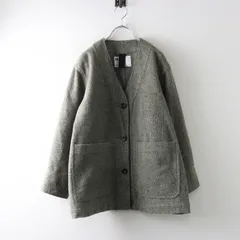 2022AW エムエイチエル MHL MARGARET HOWELLFELTED WOOL TWILL ウール ジャケット 1｜ライトグレー トップス【2400014940954】のサムネイル