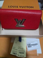 ルイヴィトン エピ ポルトフォイユ ツイスト サラ レッド 長財布 赤 二