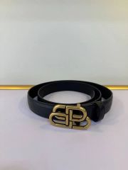 BALENCIAGA BBロゴ レザーベルト ブラック 90センチ - メルカリ
