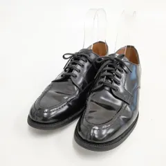 SANDERS MILITARY APRON DERBY サイズ7 11308 イングランド製 シューズ・靴 ブラック メンズ サンダース【中古】6-0420G◎のサムネイル