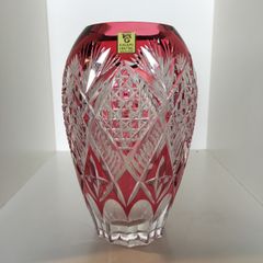 新品未使用】PARKA CRYSTAL ピンク花瓶 クリスタル製 - メルカリ