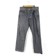 A.PRESSE　アプレッセ　22AW　22AAP-04-04H　WASHED　DENIM　PANTS　ウォッシュドデニムパンツ　ワイドストレート　サイズW34　ブラックのサムネイル
