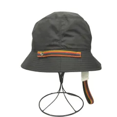 未使用 Paul Smith ポール・スミス ブライトストライプポイント ポータブル バケット ハット 帽子 F 黒 ブラック メンズ レディース 古着 中古 USEDのサムネイル