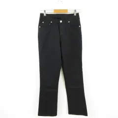 シマロン CIMARRON ストレートロングパンツ ストレッチ 黒 18 *A695