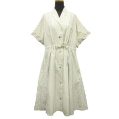 良品 Y's ワイズ 90's ワイド ワンピース ドレス ストライプ オープン