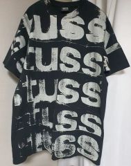 Supreme 総柄ロゴ Tシャツ ホワイト ブラック Mサイズ - メルカリ