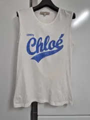 シーバイクロエ ブルー ポイント ノースリーブ Tシャツ