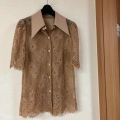 NOKCHA back lace sheer tops 長袖 - メルカリ