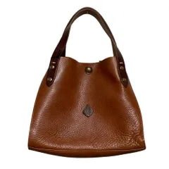 未使用 CLEDRAN クレドラン レザー ワンショルダー ハンドバッグ ブラウン レディース 古着 中古 USEDのサムネイル