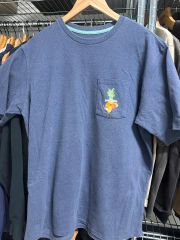 45R インディゴ染め スマイル R刺繍 Tシャツ ポケット コットン - メルカリ