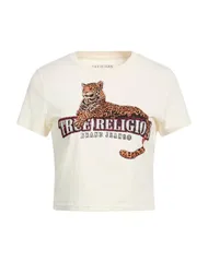 トゥルーレリジョン レディース トップス Tシャツ TRUE RELIGION クロップ トップス Off White オフホワイトのサムネイル