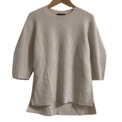 極美品】Drawer ドゥロワー 9G畔編みショートスリーブニットプル