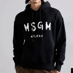 新品 MSGM ポケット ブラック フーディTシャツのサムネイル