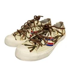 美品 RALPH LAUREN ラルフローレン パープルレーベル CARLY 馬具 チェーン キャンバス スニーカー 7.5B 24.5cm程度 アイボリー レディース 古着 中古 USEDのサムネイル