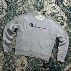 Champion チャンピオン リバースウィーブ スクリプト ロゴ スウェット マンツーマン (M)