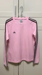 唯一実物) adidas いちごミルク チャコール 3本線 ロングスリーブ