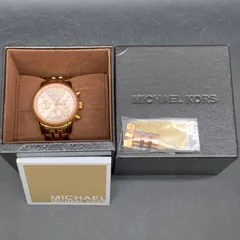 U408可動　マイケル・コース  Michael Kors Ritz MK6077レディースクロノグラフ ローズゴールドカラーのサムネイル