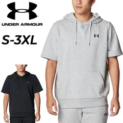 アンダーアーマー スウェット半袖 パーカー  UNDER ARMOUR UAライバル ライトウエイト テリー S/Sフーディー プルオーバー  /6012648