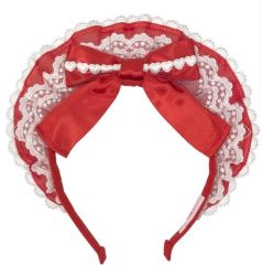 angelic pretty ミルフィーユカチューシャ アカ - メルカリ