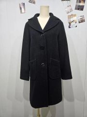 最高級☆バーバリー ブルーレーベル チェックロングコート☆ウール 