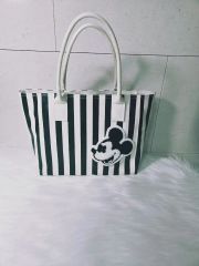 Casselini ディズニー ミッキー トートバッグ 市松模様 ブラック 美品 