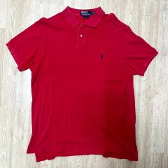 Polo by Ralph Lauren 赤 ポロシャツ カスタムフィット - メルカリ
