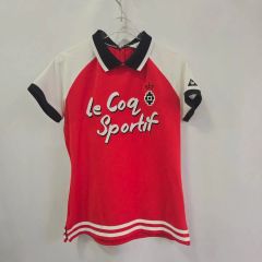 lilLilly リメイクシャツ 赤 フリル付き サッカーシャツ 9 - メルカリ