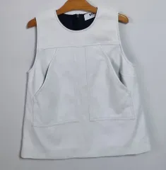 XS (44) MSGM 白 ノースリーブ ブラウスのサムネイル