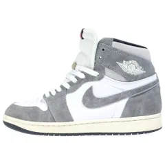 NIKE (ナイキ) AIR JORDAN 1 RETRO HIGH OG BLACK AND SMOKE GREY エアジョーダン1 ブラックアンドスモーク ハイカットスニーカー ホワイト/グレー US9.5/27.5cm DZ5485-051