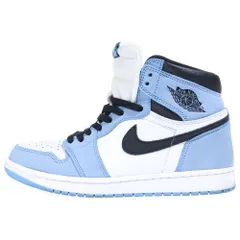 NIKE (ナイキ) AIR JORDAN 1 RETRO HIGH OG UNIVERCITY BLUE エアジョーダン1 ハイ ユニバーシティーブルー ハイカットスニーカー ブルー/ホワイト US10/28.0cm 555088-134