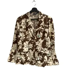 ランズエンド LANDS' END ジャケット 総柄 シングル 11 茶 ブラウン ■GY99のサムネイル