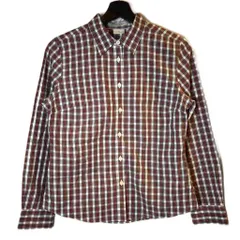 エルエルビーン L.L.BEAN タグ付き カジュアルシャツ チェック 長袖 S 赤 レッド ■GY99