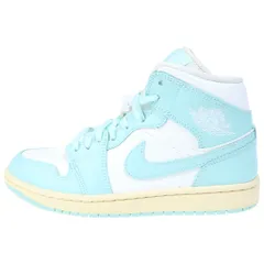 NIKE (ナイキ) WMNS AIR JORDAN 1 MID ウィメンズ エアジョーダン1 ミッドカット スニーカー ブルー US8/25cm