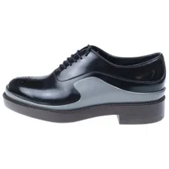 PRADA (プラダ) TRIPLE SOLE OXFORD DRESS SHOES トリプルソール オックスフォード レザードレスシューズ ブラック/グレー 2EG127