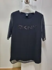 DKNY スパンコール レイ ブラウスTシャツ (ブラック)のサムネイル
