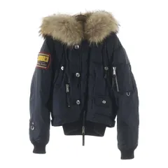 DSQUARED2 (ディースクエアード) Bomber Jacket Fur Outerwear ボンバージャケット ファーアウター ブラック 7272AM085のサムネイル