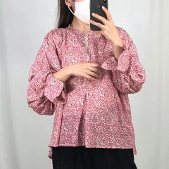 PISANO リバティ ボリュームスリーブプルオーバーブラウス - メルカリ