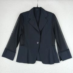 yoshie inaba ヨシエイナバ 黒 コットン シルク ジャケット 春夏用 