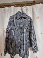 YARRA doux bleu リネン100% バンドカラー ロングシャツ - メルカリ