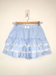 lilLilly チュールレイヤードスウェットミニスカート BLUE - メルカリ
