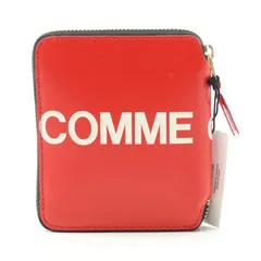 コムデギャルソン COMME des GARCONS ラウンド財布 HUGE LOGO SA2100HL レッド レザー ラウンド 二つ折り財布 ユニセックス 新品のサムネイル