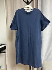 美品】TENTIAL MIGARU Light Knit ワンピース L 紺 - メルカリ