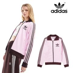 新品M⭐️adidas × Snidel ベロアトラックトップ ピンク 松本ももな