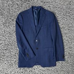 ISETAN MENS LESLIEGRANT テーラードジャケット ブルー - メルカリ
