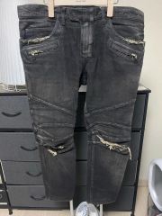 L.G.B. コーティングレザークロコダイルパッチデニム ST103-B2D/M