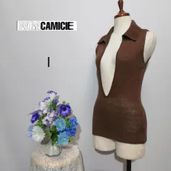 ナラカミーチェ　極上美品　ノースリーブニット　ブラウン色系　Мサイズのサムネイル