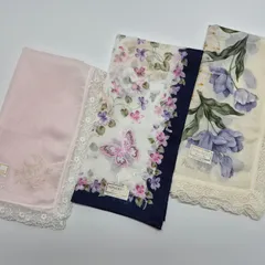 【新品】NINA RICCI レディースハンカチ 3枚セット