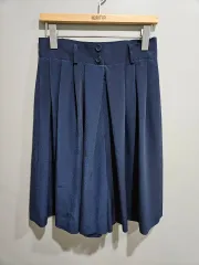 1+1 ネイビー キュロットパンツ L