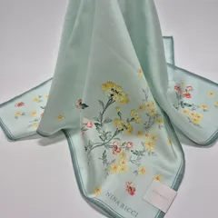 【新品】NINA RICCI 大判ハンカチーフ ミニスカーフ おひざ掛け