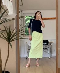 美品 ドゥーズィエムクラス フレアスカート マキシ丈 ロング
